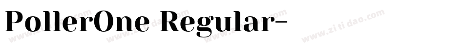 PollerOne Regular字体转换